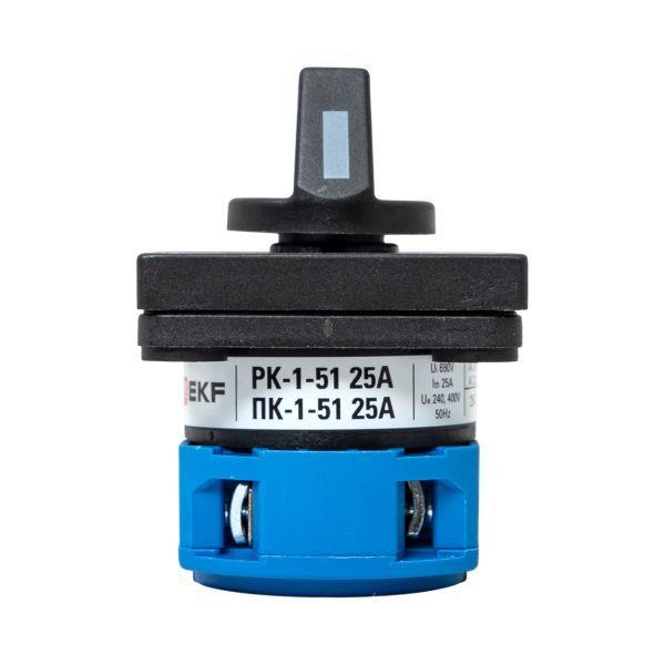  Переключатель кулачковый ПК-1-51 1П 25А "1-2" EKF pk-1-51-25 фото в каталоге от BTSprom.by