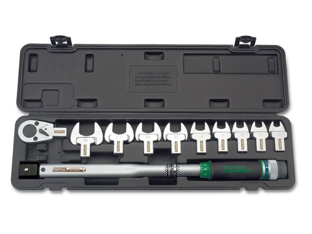 ключ динамометрич. 40-210 н/м 1/2" + рожковые насадки 13-30мм toptul gaai1101 от BTSprom.by