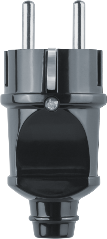 вилка прямая 61 360 nca-pl02-16a-e-bl с заземл. черн. navigator 61360 от BTSprom.by