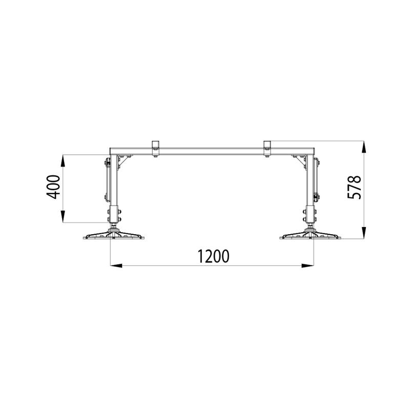  Конструкция опорная для установки оборудования TECHNORAPTOR FOOT 1200х1700 HD КМ TR0218 фото в каталоге от BTSprom.by