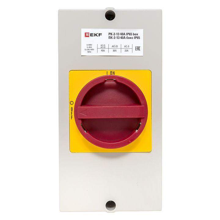 Переключатель кулачковый ПК-2-13 40А 3п "ВКЛ-ВЫКЛ" с блокировкой в боксе IP65 PROxima EKF pk-2k-13-40-a65 фото в каталоге от BTSprom.by  Переключатель кулачковый ПК-2-13 40А 3п "ВКЛ-ВЫКЛ" с блокировкой в боксе IP65 PROxima EKF pk-2k-13-40-a65 фото в каталоге от BTSprom.by