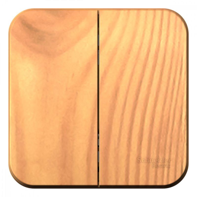 выключатель 2-кл. оп blanca 10а ip20 (сх. 5) 250в с изолир. пластиной ясень se blnva105015 от BTSprom.by