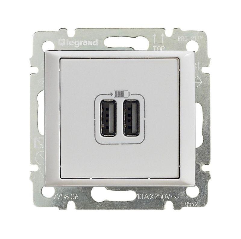 розетка usb 2-м сп valena механизм бел. (diy-упак.) iek 694370 от BTSprom.by