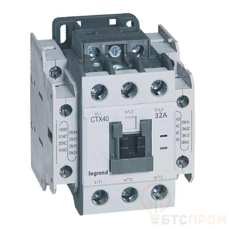 Контактор CTX3 3п 32А кат. 230В AC 2НО+2НЗ Leg 416126 фото в каталоге от BTSprom.by  Контактор CTX3 3п 32А кат. 230В AC 2НО+2НЗ Leg 416126 фото в каталоге от BTSprom.by