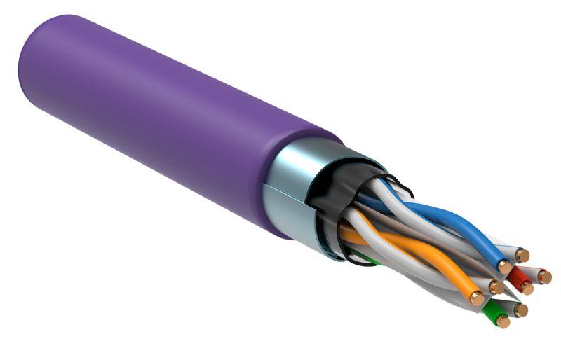 кабель витая пара f/utp кат.6 4х2х23awg solid lszh фиолет. (уп.305м) itk lc1-c604-326 от BTSprom.by