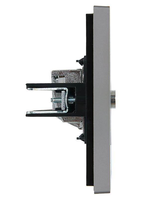  Розетка TV оконечная FORTE&PIANO FP528 сталь IEK FP-A10-O-K46 фото в каталоге от BTSprom.by