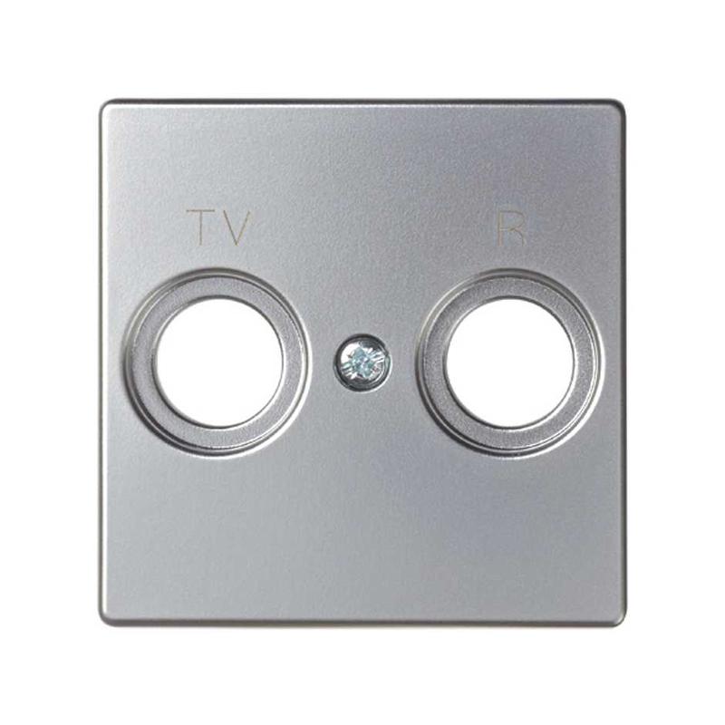 накладка розетки r-tv simon82 алюм. 82053-33 от BTSprom.by