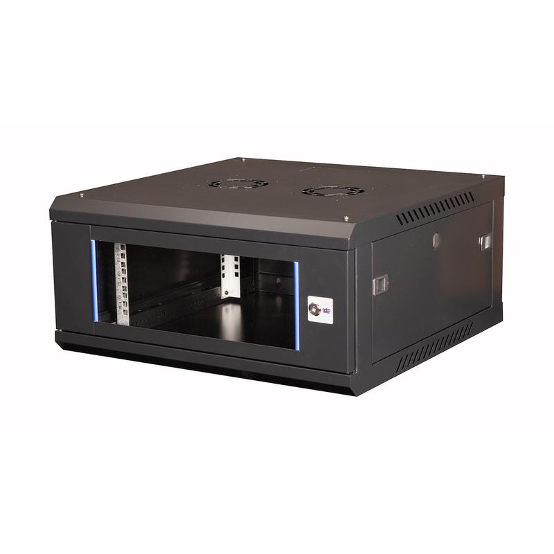 шкаф телекоммуникационный настен. 19дюйм 4u 280х600х600мм дверь стекло черн. datarex dr-630101 от BTSprom.by