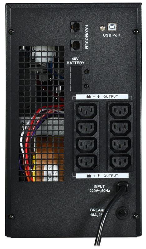  Источник бесперебойного питания ELECTRA LT 3кВА/2.4кВт с АКБ 4х9А.ч USB ITK ELT-3000VA-1-004 фото в каталоге от BTSprom.by