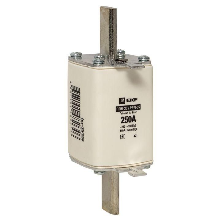 вставка плавкая ппн-35 250/250а габарит 1 proxima ekf fus-35/250 от BTSprom.by