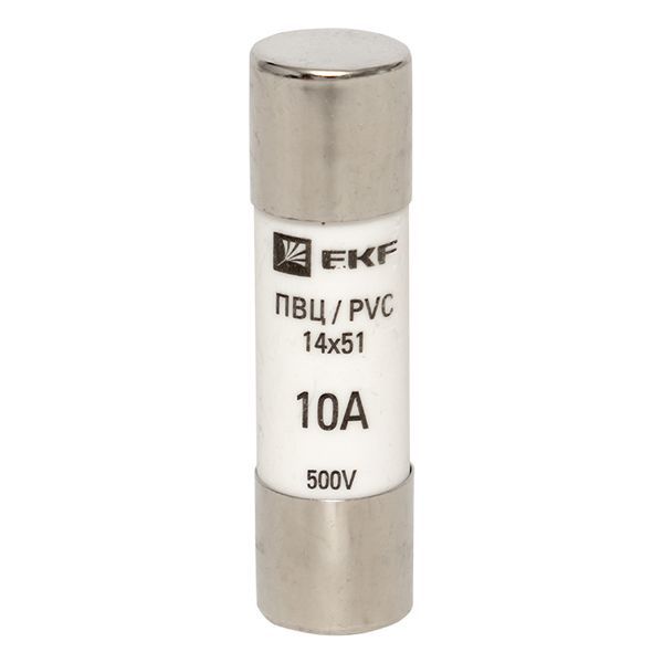  Вставка плавкая цилиндрическая ПВЦ 14х51 10А EKF pvc-14x51-10 фото в каталоге от BTSprom.by