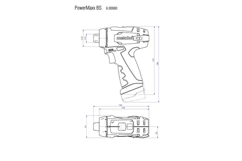 винтоверт аккумуляторный powermaxx bs 10.8в 2х2а.ч lc40 патр. упак. кейс metabo 600080500 от BTSprom.by