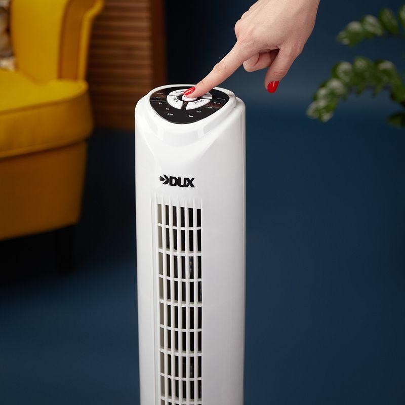  Вентилятор колонный 45Вт подставка круглая д/у управление DUX 60-0217 фото в каталоге от BTSprom.by