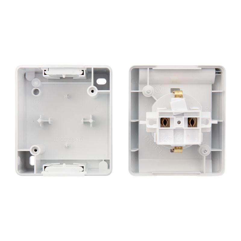  Розетка 1-м ОП INDUSTRIAL IP54 с заземл. бел. Kranz KR-78-0816 фото в каталоге от BTSprom.by