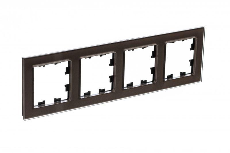 рамка 4-м atlasdesign nature стекло мокко se atn320604 от BTSprom.by