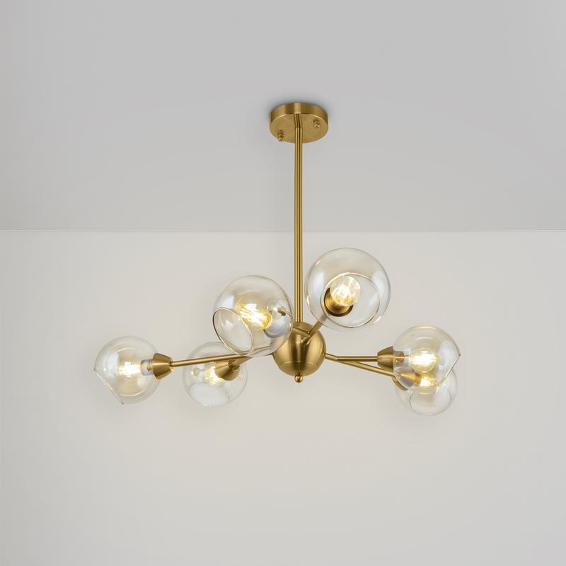  Люстра Sherry 6х40Вт E14 IP20 Freya FR5121PL-06G фото в каталоге от BTSprom.by