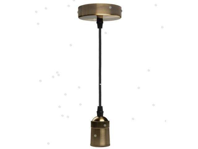 светильник декоративный retro plc 03 e27 230v/1m antique bronze (патрон с проводом) jazzway 5039032 от BTSprom.by