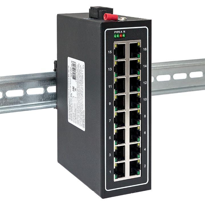  Коммутатор промышленный неуправляемый TSX-100 16 портов 10/100 Мбит/с EKF TSX-100-UN-16 фото в каталоге от BTSprom.by