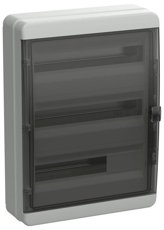 корпус кмпн-54 tekfor ip65 черн. прозр. дверь пластик. iek tf5-kp72-n-54-65-k03-k02 от BTSprom.by