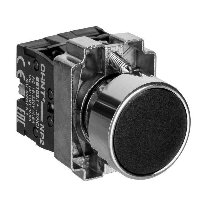кнопка управления np2-ba25 без подсветки черн. 1нз +1но ip40 chint 574841 от BTSprom.by