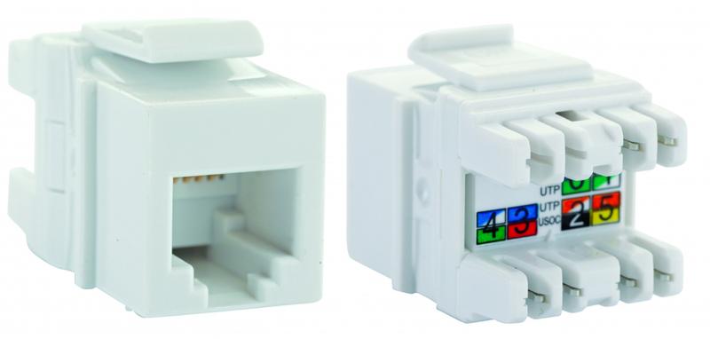 модуль utp кат.3 keystone черн. eurolan 16b-u3-12bl от BTSprom.by