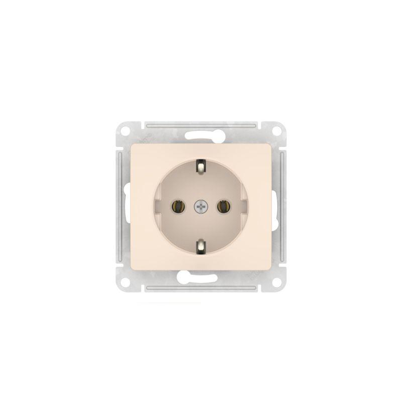  Розетка Glossa 16А с заземл. быстрозажим. клем. механизм беж. SE GSL000243S фото в каталоге от BTSprom.by