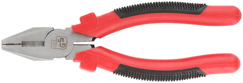  Плоскогубцы комбинированные "Стандарт" пластиковые ручки полированная сталь 180мм красн.-черн. FIT 48180 фото в каталоге от BTSprom.by