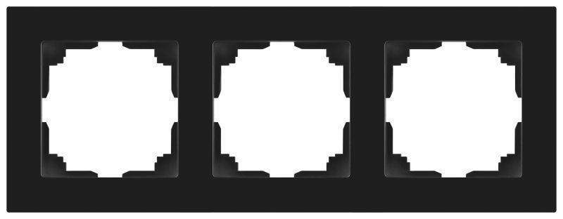 рамка 3-м сп accent 6-503-05 антрацит intro б0063787 от BTSprom.by