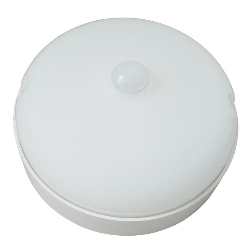 светильник светодиодный ulw-q216 12w/4000к sensor ip65 white круг влагозащ. с датчиком движения d135мм корпус бел. volpe ul-00008489 от BTSprom.by