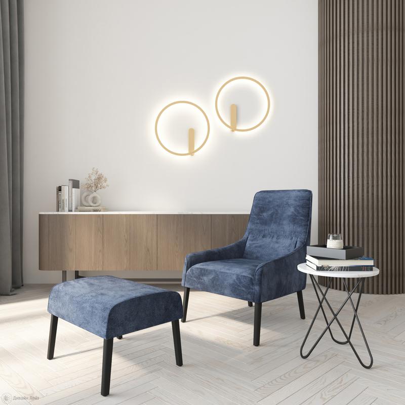 бра round 24вт 3000/4000/6500к ip20 со светодиодом алюм. матов. зол. denkirs 772626 от BTSprom.by