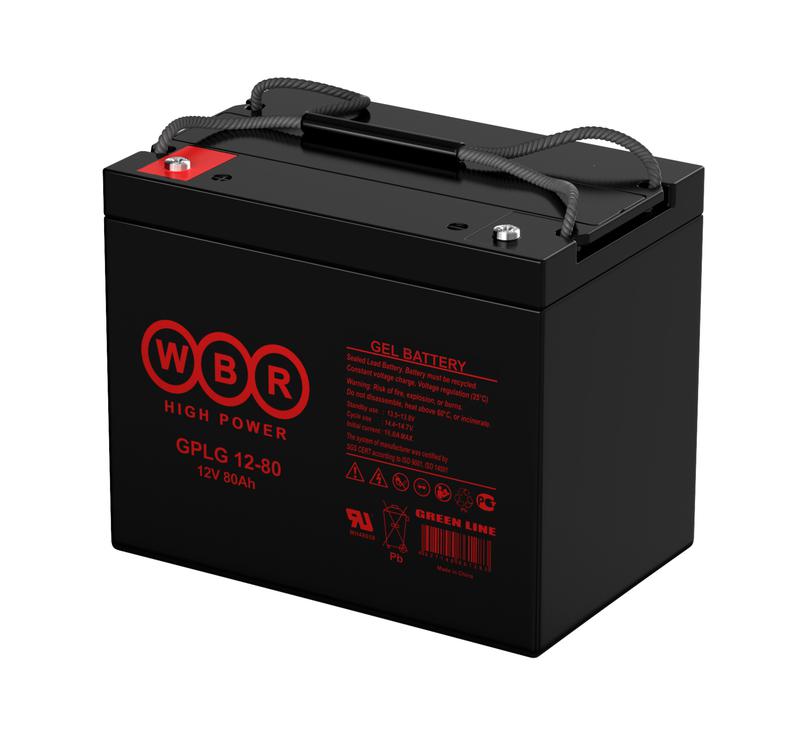 аккумулятор гелевый 12в 80а.ч wbr gplg12-80 wbr от BTSprom.by