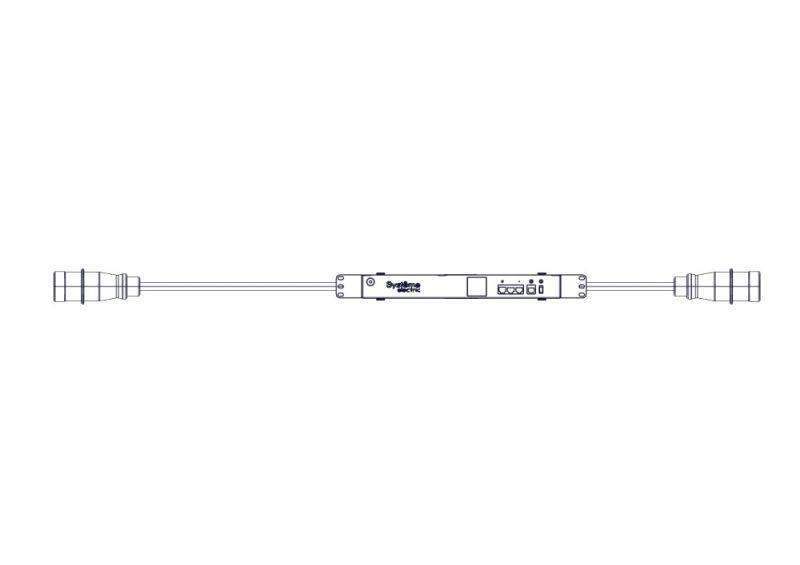 блок распределения питания uniprom с мониторингом 0/1u 400в 3ф 16а вход iec309 выход iec309 se up7172 от BTSprom.by
