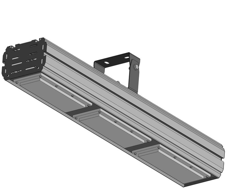 светильник светодиодный meteor-150/139вт 4000к ip66 19460лм 606х113х164 3.2кг крепление универс. линза пмма 40град. vcs lighting i-in04.03-150-d40-nw-xxx-u от BTSprom.by