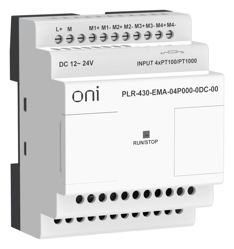  Модуль расширения входов выходов ПЛК 430 4 входа Pt100/Pt1000 24В DC ONI PLR-430-EMA-04P000-0DC-00 фото в каталоге от BTSprom.by
