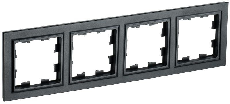 рамка 4-м brite ру-4-брч черн. iek br-m42-k02 от BTSprom.by