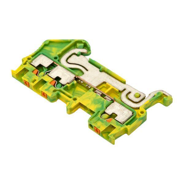  Колодка клеммная пружинная 1.5 Push-in 3 вывода земля EKF PIT-1.5-3-pe фото в каталоге от BTSprom.by