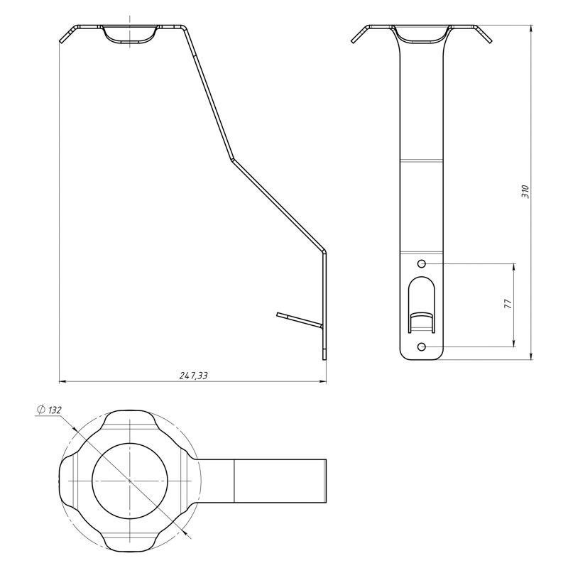  Держатель для шлемов и экипировки настенный черн. Rexant 38-0659 фото в каталоге от BTSprom.by