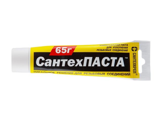 паста уплотнительная универсальная "сантехпаста" 65 гр. (в тубе) (для уплотнения разьемных резьбовых соединений) (сантехкреп) pu65t от BTSprom.by