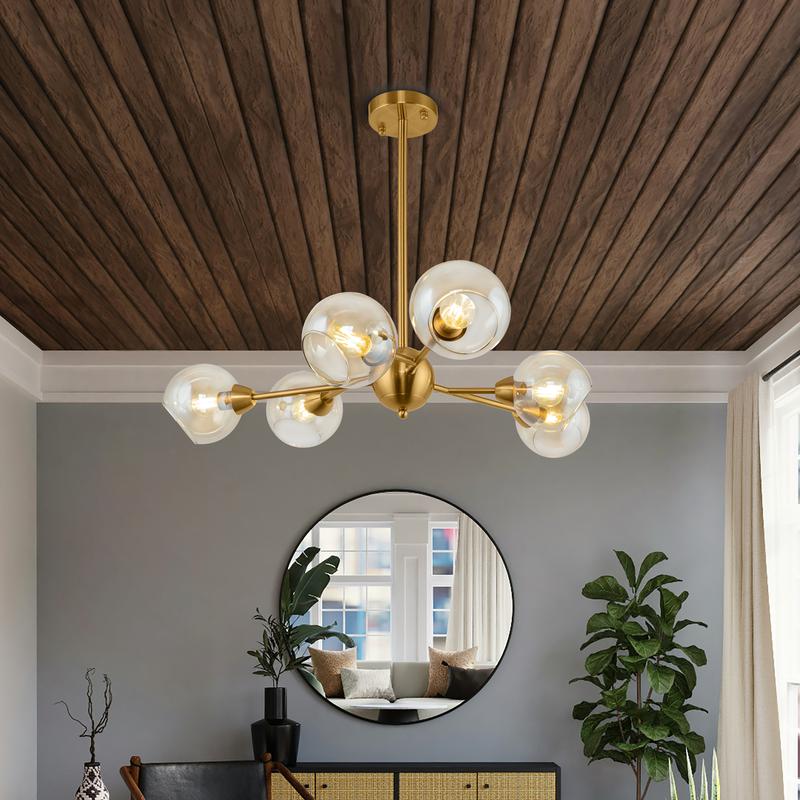  Люстра Sherry 6х40Вт E14 IP20 Freya FR5121PL-06G фото в каталоге от BTSprom.by