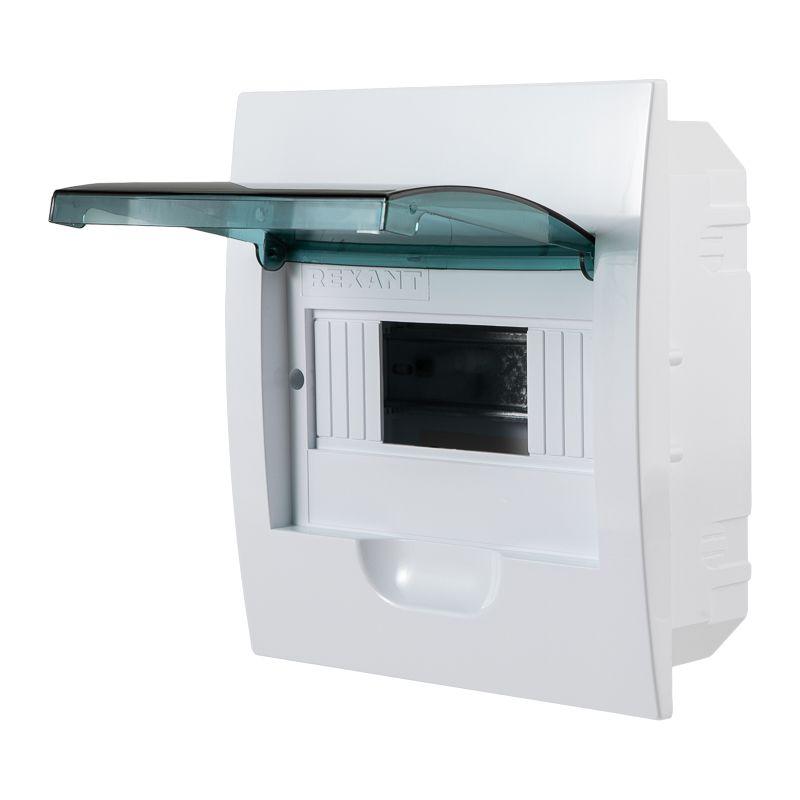  Бокс ЩРВ-П-8 IP41 пластик. бел. Rexant 11-0208 фото в каталоге от BTSprom.by