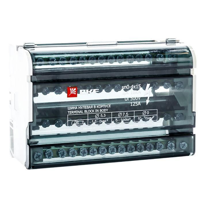 шина нулевая в корпусе 4х15 ekf sn0-4x15 от BTSprom.by