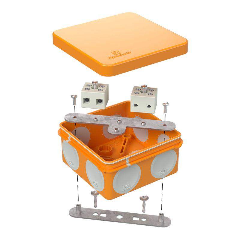 коробка огнестойкая оп двухкомпонентн. 60-0210-fr6.0-4 е15-е120 80х80х40 промрукав 60-0210-fr6.0-4 от BTSprom.by