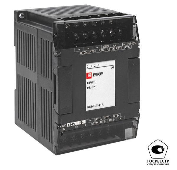 модуль ввода термосопротивлений remf 4 pro-logic (с поверкой) ekf remf-t-4tr-v от BTSprom.by