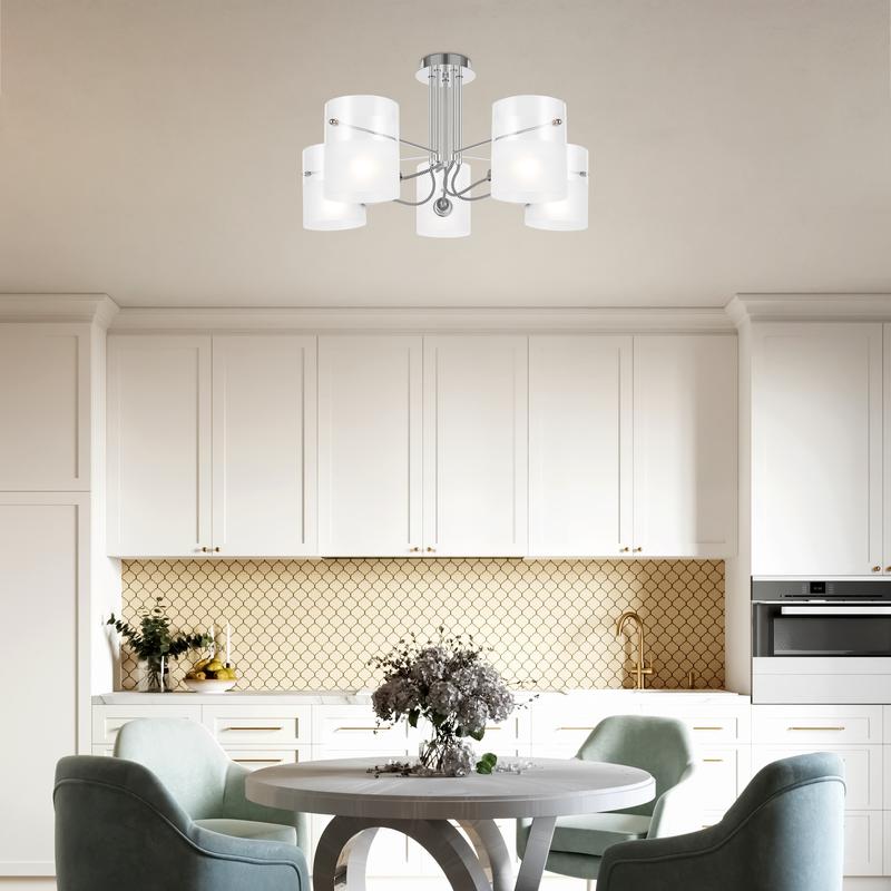  Люстра Ampera 40Вт E14х5 IP20 Freya FR2023PL-05CH фото в каталоге от BTSprom.by