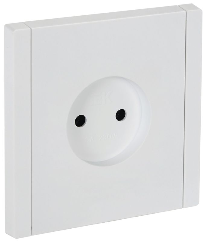 розетка сп forte&piano fp218 10а без заземл. без защ. шторок винт. крепл. бел. iek fp-r10-10-k01 от BTSprom.by