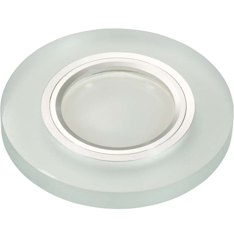 светильник декоративный luciole dls-l112 gu5.3 chrome/matt clear gu5.3 встраив. доп. светодиод. подсветка 3вт без лампы основание метал. хром отделка матов. стекло прозр. fametto ul-00000365 от BTSprom.by