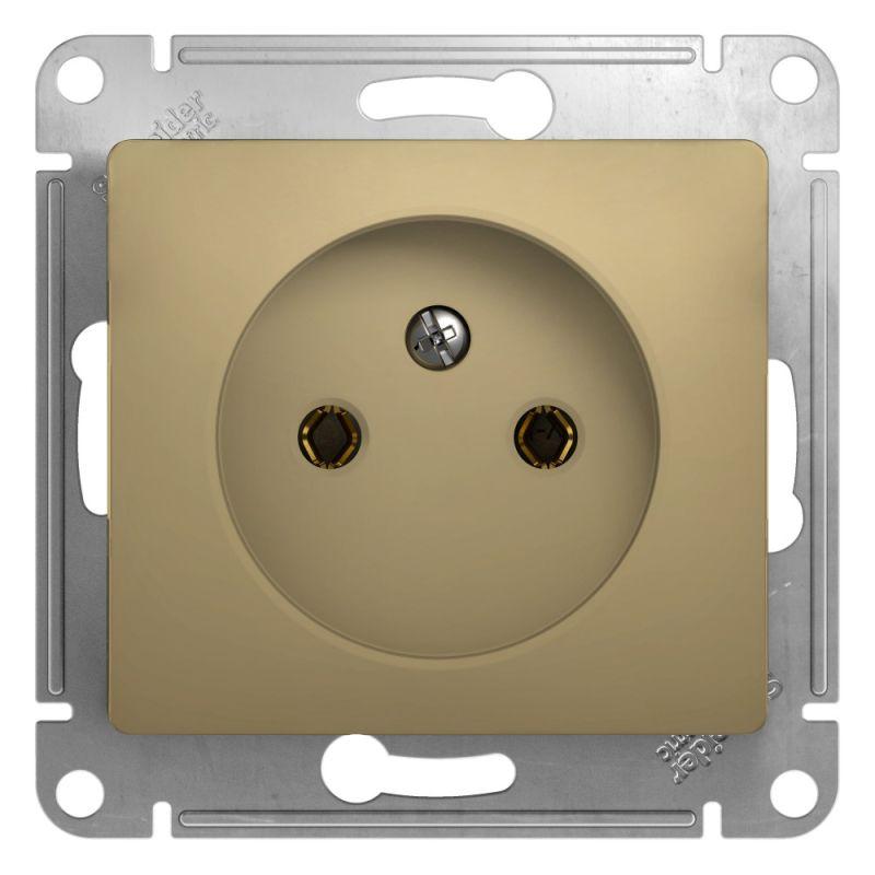розетка 1-м сп glossa 16а ip20 без заземл. механизм титан se gsl000441 от BTSprom.by
