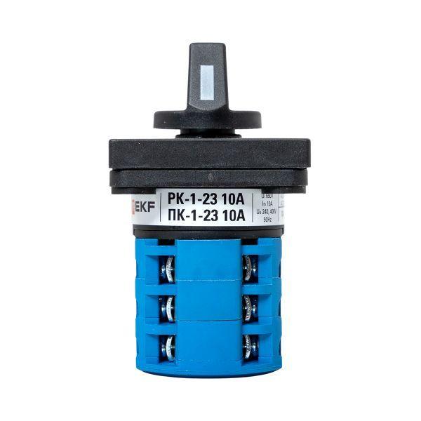  Переключатель кулачковый ПК-1-23 3П 10А "1-0-2" EKF pk-1-23-10 фото в каталоге от BTSprom.by