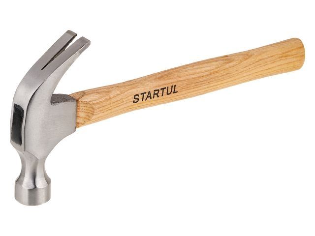 молоток-гвоздодер 560г с дер.рукояткой startul master (st2002) st2002 от BTSprom.by