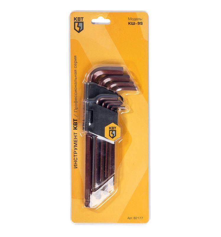  Набор шестигранных ключей с шаром КШ-9s КВТ 82177 фото в каталоге от BTSprom.by